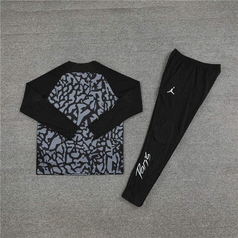 Replica Grey and Black PSG Tracksuit (Pre-order)