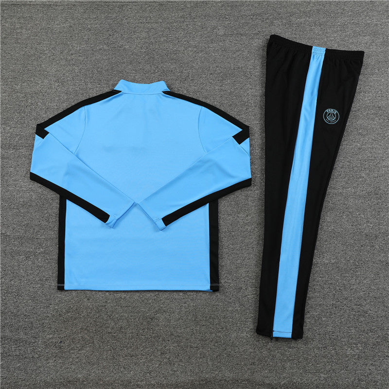 Replica PSG Baby Blue and Black Tracksuit (Pre-order)