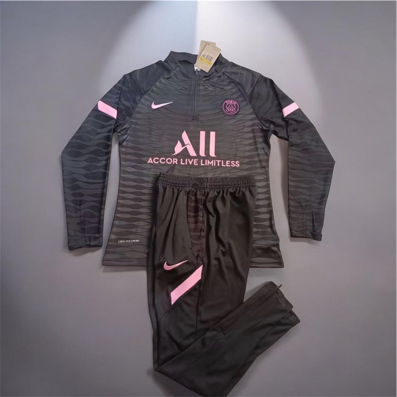 Replica Pink and Black PSG Tracksuit (Pre-order)